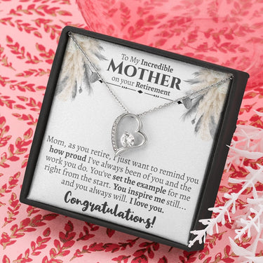 Incredible Mother Retirement Forever Love Necklace - Love You This Much